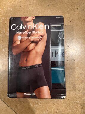 Calvin Klein Men's 3-Pack Microfiber Stretch Boxer Briefs  NB2570-943 NEW w TAGS